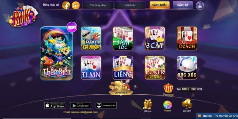 Giới thiệu rikvip: Kho game đa dạng hàng trăm trò chơi